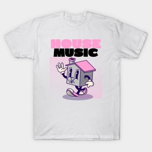 HOUSE MUSIC  - character (pink/black) T-Shirt